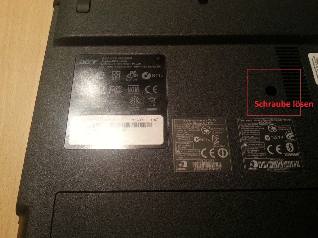 HDD Adapter | Laufwerk ausbauen